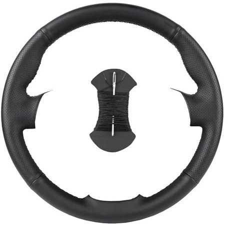 Lenkradhüllen Für FIAT Für Ducato Für Peugeot Für Boxer Für Citroen Für Jumper Für Ram Für ProMaster DIY Angepasst Auto Lenkrad Abdeckung Lenkradbezug Auto (Farbe : Schwarz)