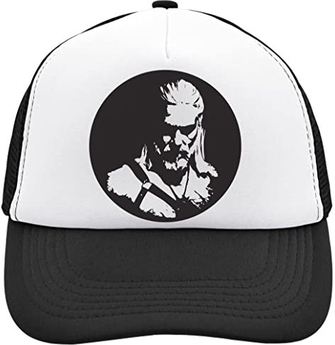 Functon+ Monster Hunter Face Mesh Back Trucker Cap Adjustable Snapback Hat Casual Headwear for Everyday Use Black, Schwarz , Einheitsgröße