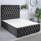 ComfoRest - Elegant 4FT6 Double Divan Base NO DRAWER | Durable Frame with Sturdy Support | Functional Design for Modern Bedrooms | Timeless Option for Compact Spaces (Black Plush)
