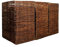 1.16m x 1.83m Triple Garden Patio Willow Wheelie Bin Screen Hideaway