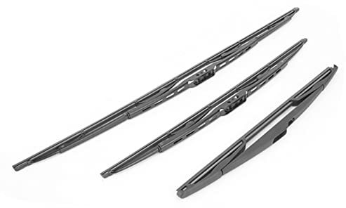 Escobilla para Parabrisas, Juego de 3 Piezas, Limpiaparabrisas Delantero y Trasero, Accesorio Apto para Modelos Citroen C3 Mk1 2002-2008