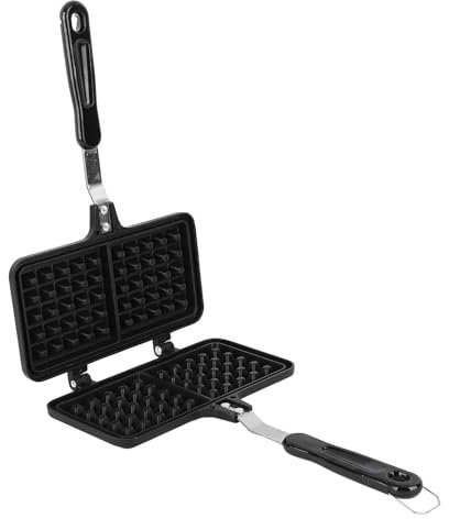 Delaman Waffeleisen, Waffeleisen Antihaftbeschichtete Waffelform Doppelkopf-Waffelbackform für Snacks, Frühstück, Mittagessen, Delamans4gn1edcbh