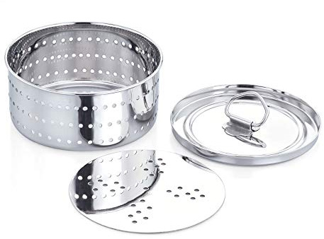 Crommie Stainless Steel Round Shape Paneer/Tofu/Cheese Maker Mould Machine Hard Presse Mold KIt For Paneer/Cheese Making (250ml)