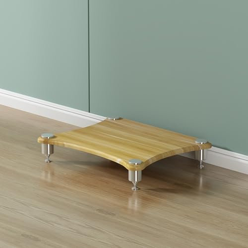 Stereokabinett Heimkino-Schrank/ Eck-TV-Ständer, Kleiner multifunktionaler Plattenspieler-Ständer für Konferenzräume/ Aufnahmestudio, Mehrschichtiges Regal für elektronische Geräte(Color:Beige,Size:1-