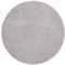 Taracarpet Kurzflor Boho Skandi Polyester Teppich in 3D Optik waschbar, pflegeleicht und robust ideal fürs Wohnzimmer, Schlafzimmer und Kinderzimmer auch als Badematte Grau Blätter 080 cm rund