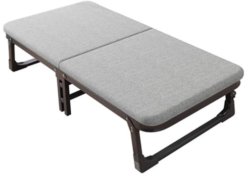 Puff Cama Plegable De Tubos De Acero Cama para Invitados con Ruedas Cama Plegable Portátil Individual, para Dormitorio Salón Oficina, Varios Tamaños(185 * 90 * 38CM)
