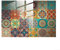 Zilimontt 24 Stück bunte marokkanische Fliesenaufkleber, Mandala, Küche, Badezimmer, Wandfliesenaufkleber, Blumenmuster, wasserfest, Pastell-Mosaik, für Badezimmer, Küche, Heimgebrauch (10 x 10 cm)