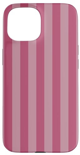 Vertical Stripes Light Pink on Pink Minimal Aesthetic Cute Case for iPhone 15