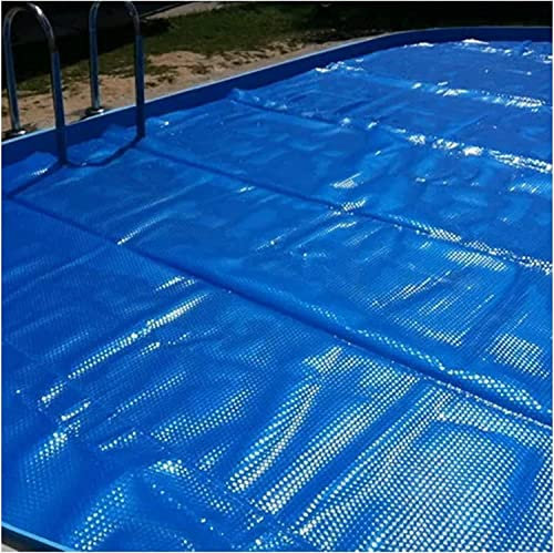 Telo di copertura solare per piscina interrata e fuori terra, blu, 4 m x 10 m, impermeabile e extra large