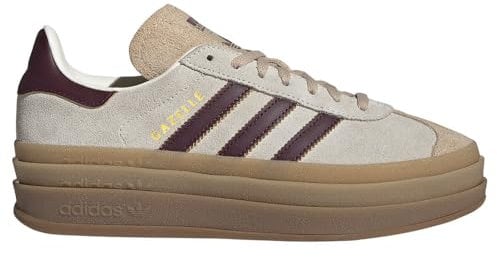 Adidas Women's Gazelle Bold Schuh Cream White/Maroon/Magic Beige 40
