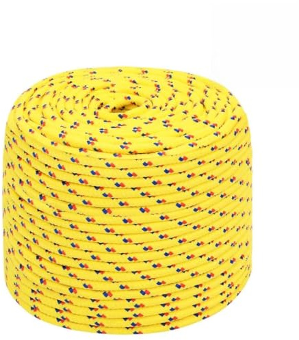 Home Garden - Cuerda para barco (8 mm, 50 m, polipropileno), color amarillo