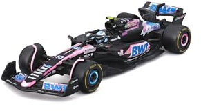 Bburago - BWT Alpine A524 Pierre Gasly #10 2024 - Realistisches Modellauto im Maßstab 1:43, gefahren von Pierre Gasly, offizielle Renault-Lizenz, empfohlenes Alter 3+ Jahre