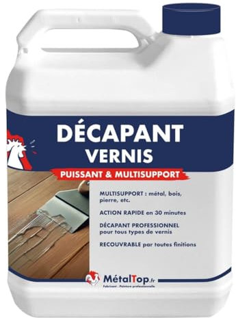 Metaltop - Decapant Vernis - IIncolore - RAL Incolore - Pot 1 L