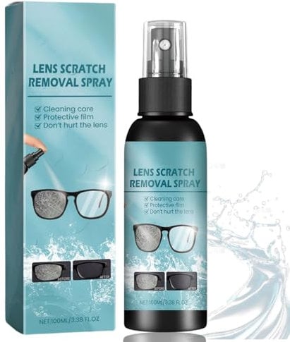Lens Scratch Removal Spray,Eyeglass Lens Enhancer,Glasses Scratch Remover,Eye Glass Cleaners Spray,Eyeglass Repair Liquid,Lens Screen Glasses Cleaning Tool,Glasses Glass Scratch Repair Liquid