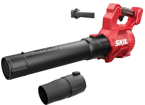 SKIL 0331CA Akku-Laubbläser (Bürstenloser Laubbläser, 18 V, 175 km/h Luftgeschwindigkeit, ergonomisches Design, einhändige Bedienung möglich, Garten Zubehör, Gartenausstattung) GB1E0331CA