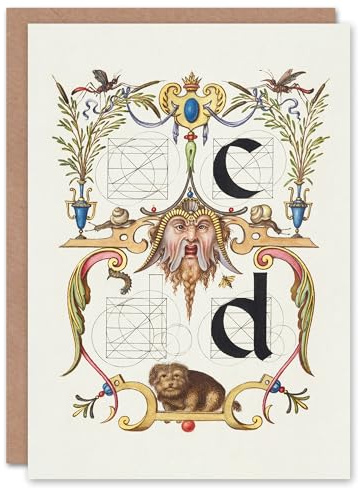 Artery8 Art Card Pictoral Letter Guide C And D Model Book of Calligraphy