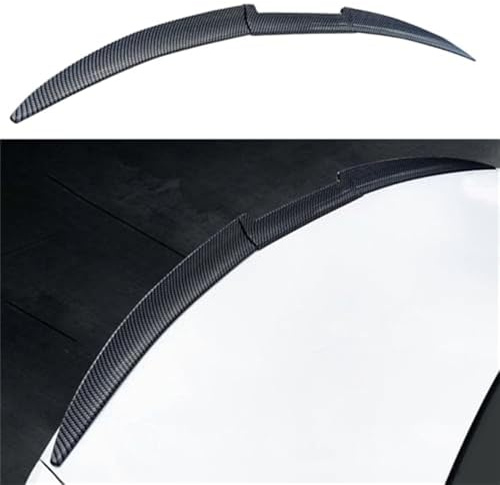TYUIGHF Auto Heckspoiler, für VW Touran 2016-2023 2024 2025 Kofferraumspoiler,Kratzfeste Kofferraum Heckspoiler Flügel Lippe Dachspoiler Heckflügel Zubehör,B/Carbon Fiber Look