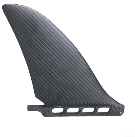 Hosrivae Scatola per pinne per tavola da surf in fibra di carbonio, accessorio per tavola da paddle leggera da corsa, timone per coda ad alta direzione, nero