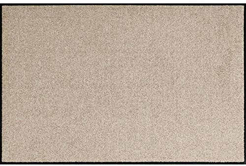 Salonloewe Fußmatte waschbar Sand 75x120 cm Schmutzfangmatte