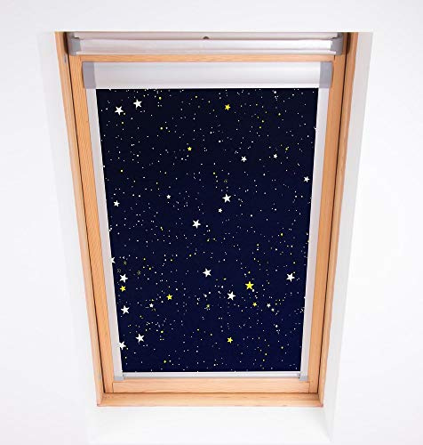 Bloc Jalousien Skylight Blackout Blind, Polyester, Marineblau, FK06