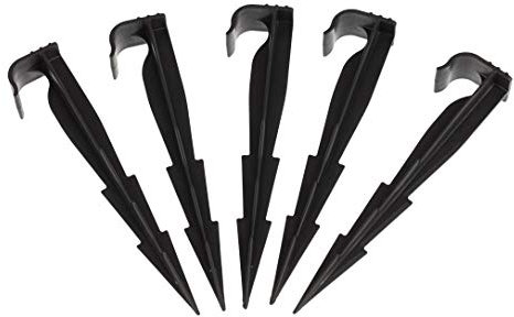 GARDENIX 200 Stück AquaPEG Gartenschlauch Anker Boden Erdspiess Befestigungsanker für Tropfschlauch Perlschlauch Steckgabel