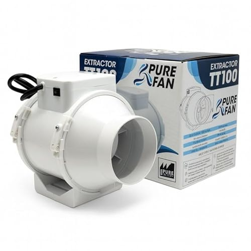 Weedness Grow Abluft 2-stufig 405-520 m³/h 150 mm Anschluss - Lüfter Zu & Ventilator Rohrventilator Growzelt Axial Belüftung