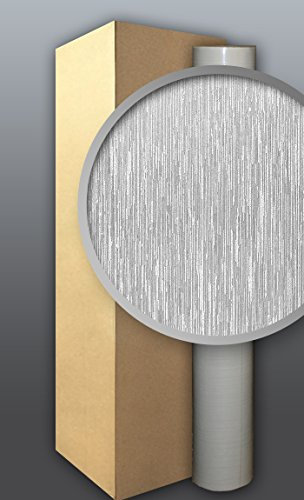 EDEM 80373BR60 1 Kart 4 Rollen XXL Vliestapete dekorative gestreifte struktur zum Überstreichen weiß 106 qm