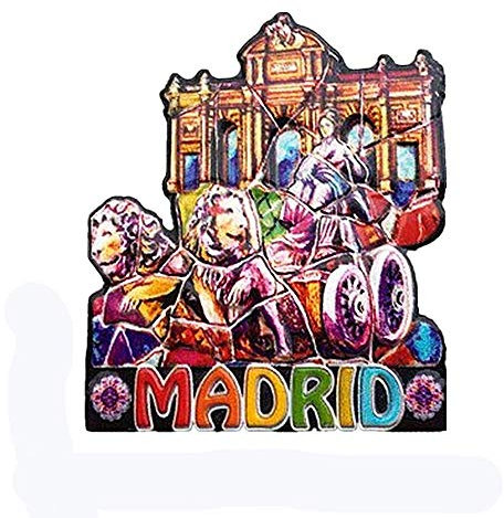 Madrid Spanien 3D-Kühlschrankmagnet, Reise-Souvenir, Geschenk, Heim- und Küchendekoration, Magnet-Aufkleber, Madrid Kühlschrank-Magnet-Kollektion