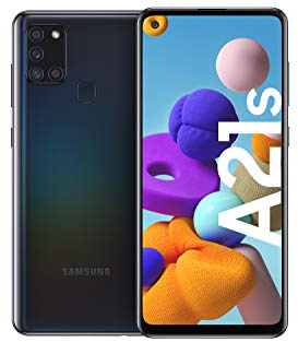 Samsung Galaxy A21s Android Smartphone ohne Vertrag, 4 Kameras, 5.000 mAh Akku, 6,5 Zoll HD+ Display, 32 GB/3 GB RAM, Dual SIM, Handy in schwarz, deutsche Version