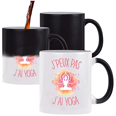 Mug Magique J'peux pas Yoga Rose | Tasse Humour