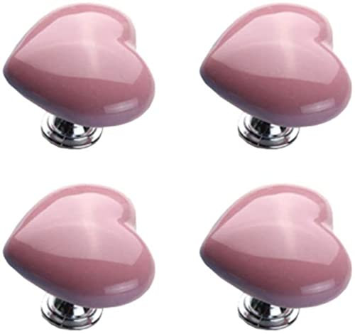 LATRAT Pack of 4 Ceramic Knobs Drawer Knobs Door Handle Cabinet Drawer Furniture Knobs for Drawers Cabinets Doors Bedroom Kitchen Furniture