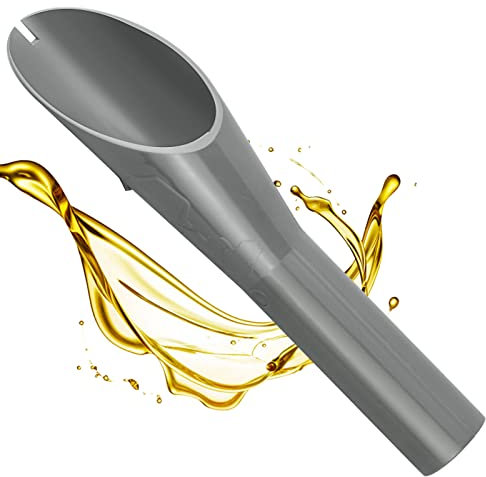 iRenXiao Diesel Einfülltrichter Trichter, Autotrichter, Benzintrichter, abgewinkelter Dieselkraftstofftrichter, echter deckelloser Notfall-Diesel-Fülltrichter, grau