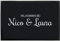 Fußmatte personalisiert Willkommen bei Wunschname - rutschfester Fussabtreter Außen & Innen - Personalisierung mit Wunsch-Namen - Schmutzfangmatte - individuelles Geschenk (50 x 35 cm, Schwarz)