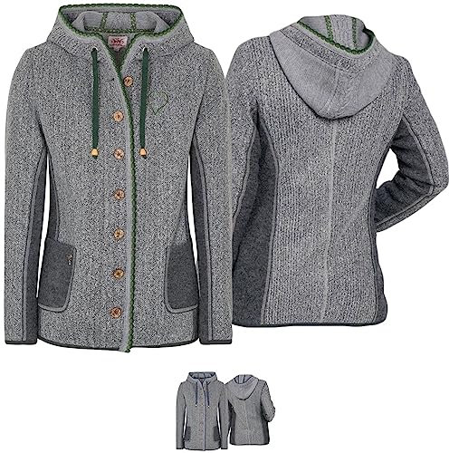 Spieth&Wenky Damen Walkjacke Wilhelmina mit Herzstickerei