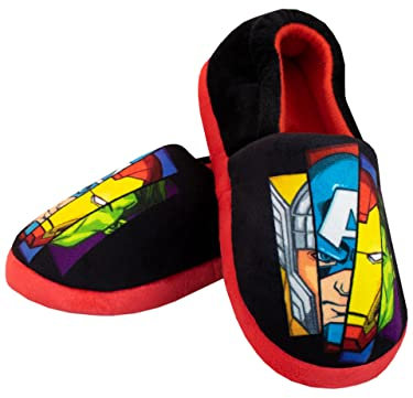 Marvel Boys Slippers The Avengers Black 7