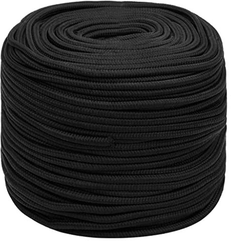Corde de bateau Noir complet 8 mm 100 m Polypropylène