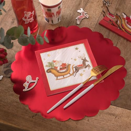 Santex 8219-99, 10 Servietten, Weihnachten, Nussknacker, 33 x 33 cm