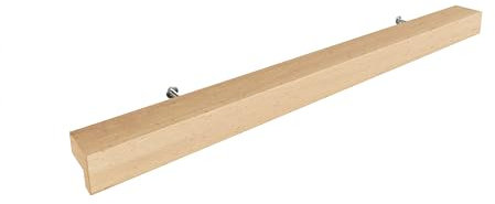 Sossai Holz Möbelgriffe aus Buche | GAH01 | Lochabstand 192mm, Länge 272mm, 1 Stück