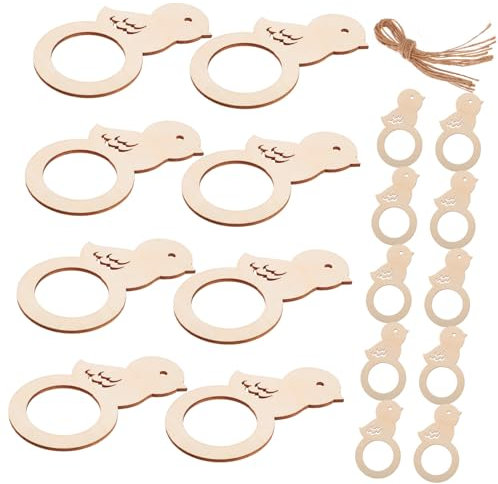 Hotel Serviettenhalter 20 Stück Holz Ostern Vogel Serviettenringe Für Bankett Hochzeit