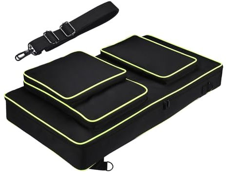 Yaowanguan Case Bag for AlphaTheta DDJ-GRV6,for Pioneer DJ DDJ-FLX10/DDJ-1000SRT/DDJ-1000 DJ Controller,Replacement Portable Travel Carrying Cover w/Shoulder Strap,Bag for Headphones,Cable,Charger