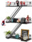 YEMNMFH Wandregal, 38,1 cm, schwarzes Metall, dekorative Regale, auffällige Figuren-Ausstellungsregal, Wandmontage, einzigartige Leiter, Heimdekoration für Krimskrams, Actionfigur, Schlafzimmer,