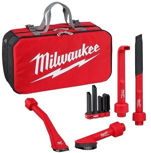 Milwaukee 4932493246 Kit Zubehör Air Tip Aspirador Modular Enthält suelos, hendiduras, Mango curvo y 1x boquilla para esquinas, en Bolsa de transporte Hardware, andere Werkzeuge, mehrfarbig