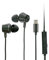 Grundig Kopfhörer mit Kabel USBC - Headset mit 120cm Kabel - Earbuds mit Mikrofon - Kompatibel mit iPhone, Samsung und Tablet - Noise Cancelling Air Bud - Schwarz
