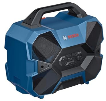 Bosch Professional Speaker Bluetooth a batteria 18V/12V GPB 18V-6 C (Bluetooth, USB, Multi-Speaker Sound, senza batteria/caricabatteria)
