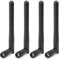 4 Pack Wifi Antenna Sma Wifi Aerial Link Suitable for 2.4ghz 5ghz 5.8ghz 3dbi Mimo Male Dual Band, Wireless External Signal Connector for Pc Tv,Wirelessnetwork Card Usb Adapter Enhanced Signal(SMA)