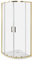 Cabina de ducha vidrio templado puerta doble corredera dorado 80 x 80 x 185 cm Jukatan