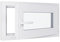 Finestra in PVC – LxH 700 x 400 mm – Tripla vetrata – Bianco – Maniglia a sinistra
