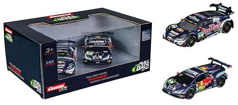 Carrera Pull & Speed, ABT Sportsline Twinpack – Zwei Rückziehautos mit Pull-Back-Funktion & Freilauf – Maßstab 1:43 – Einfach zurückziehen & loslassen für actionreichen Spielspaß