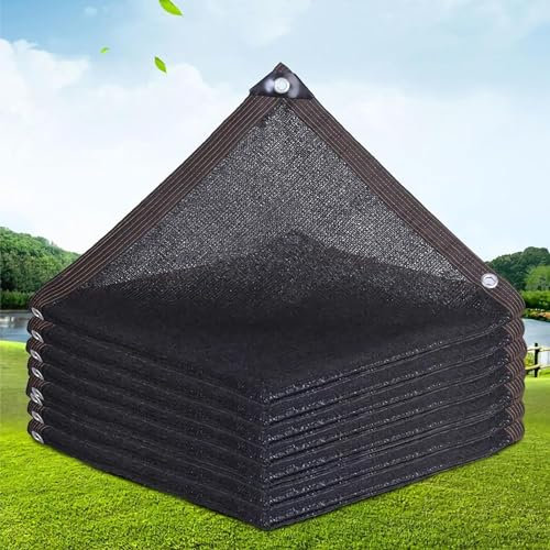 NA - Red de sombra de jardín de 12 puntadas con ojales, resistente al agua y transpirable, 95% de tasa de sombreado, tela colorida para invernaderos o parcelas de coche, 1 x 5 m