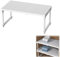 Erweiterbares Schrankregal, Verstellbare Kleiderschrank Organizer Rack, Stapelbar Aufbewahrungsorganizer Teleskopregal, Nagelfrei Teleskop Regaltrenner, T 24cm, H 22cm, Verstellbare Länge 27-38cm